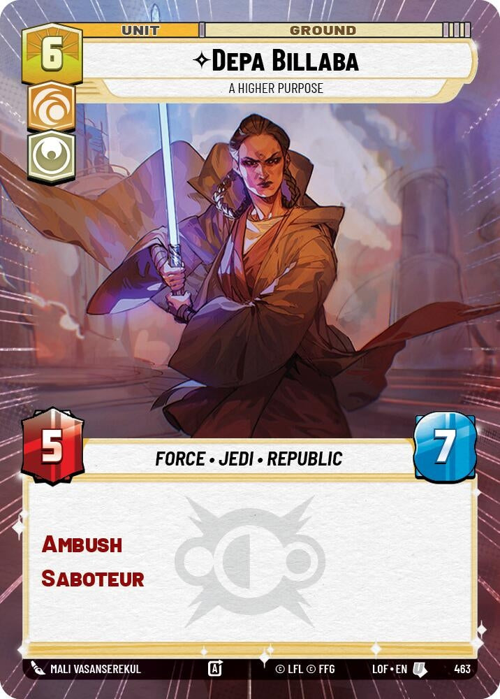 Image for Depa Billaba - A Higher Purpose (Hyperspace) - Star Wars: Unlimited