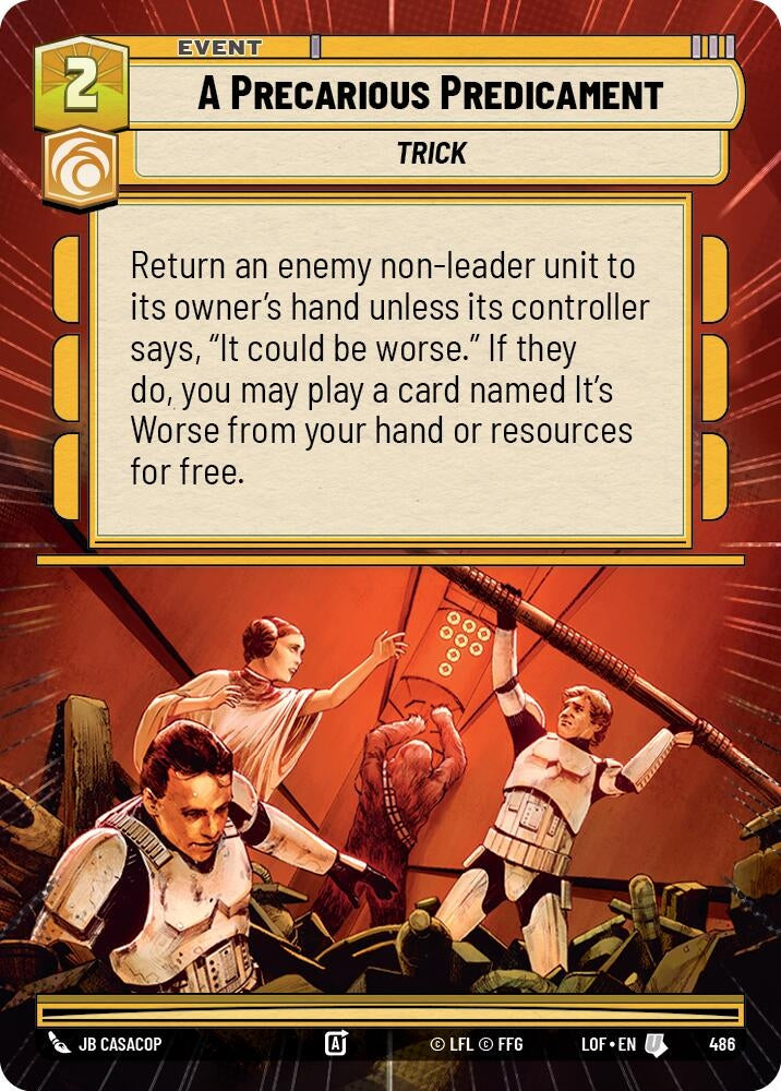 Image for A Precarious Predicament (Hyperspace) - Star Wars: Unlimited