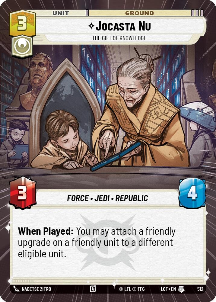 Image for Jocasta Nu - The Gift of Knowledge (Hyperspace) - Star Wars: Unlimited