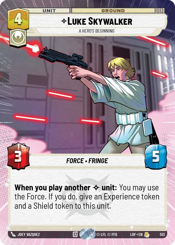Image for Luke Skywalker - A Hero's Beginning (Hyperspace) - Star Wars: Unlimited