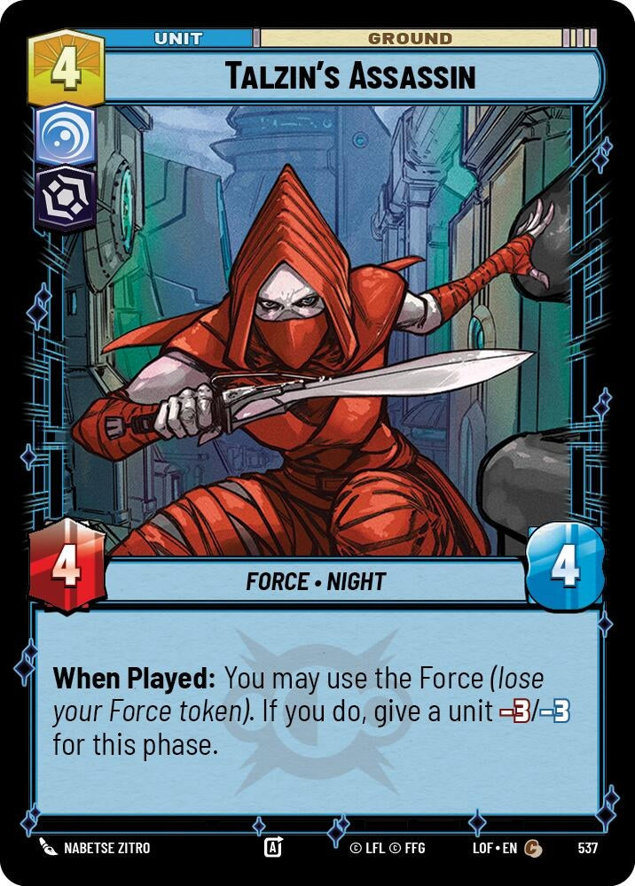 Image for Talzin's Assassin (Foil) - Star Wars: Unlimited