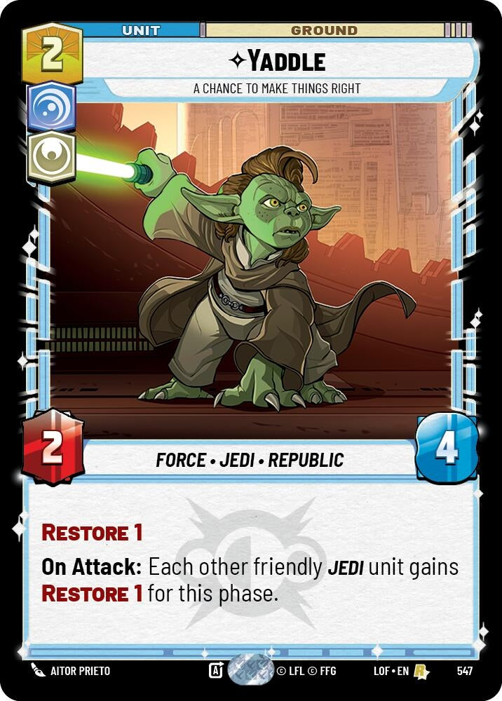Image for Yaddle - A Chance To Make Things Right (Foil) - Star Wars: Unlimited
