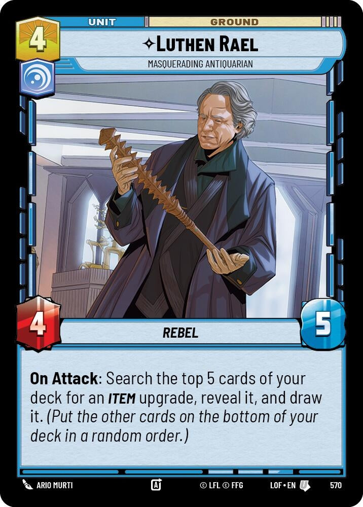 Image for Luthen Rael - Masquerading Antiquarian (Foil) - Star Wars: Unlimited