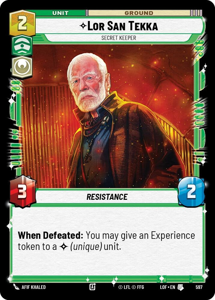 Image for Lor San Tekka - Secret Keeper (Foil) - Star Wars: Unlimited