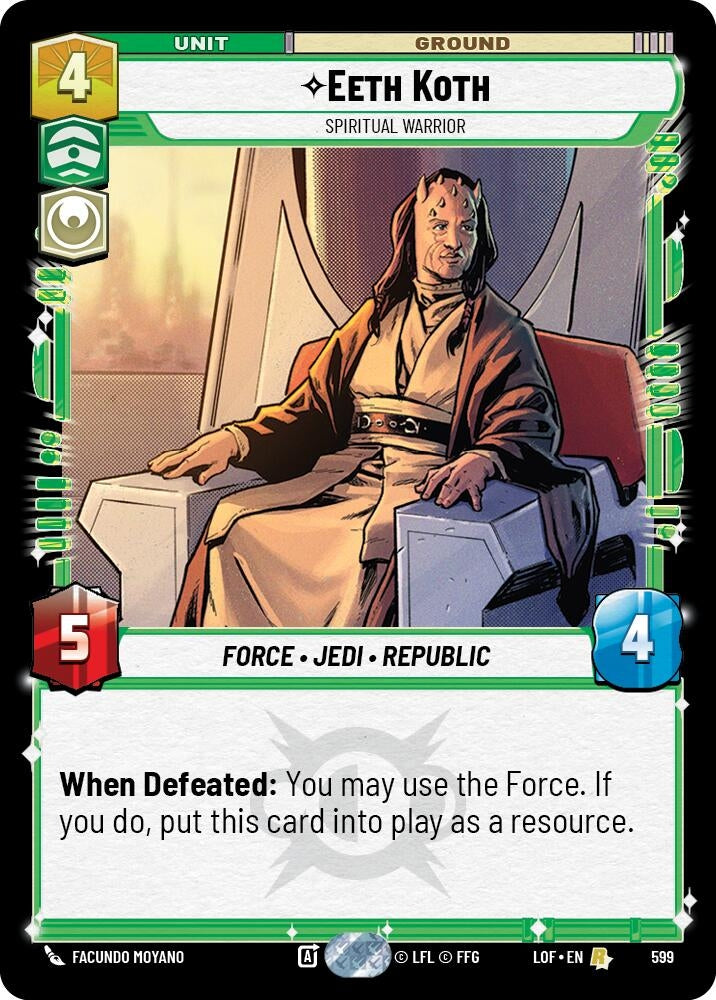 Image for Eeth Koth - Spiritual Warrior (Foil) - Star Wars: Unlimited
