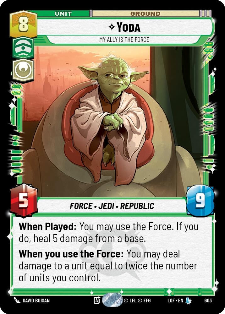Image for Yoda - My Ally is the Force (Foil) - Star Wars: Unlimited