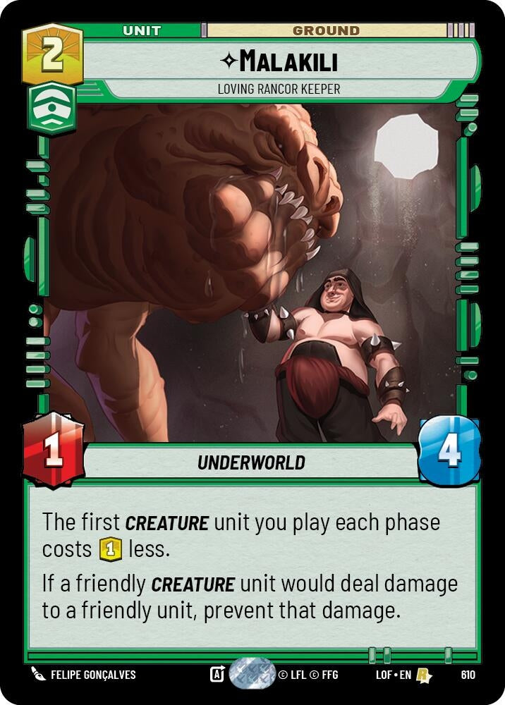 Image for Malakili - Loving Rancor Keeper (Foil) - Star Wars: Unlimited