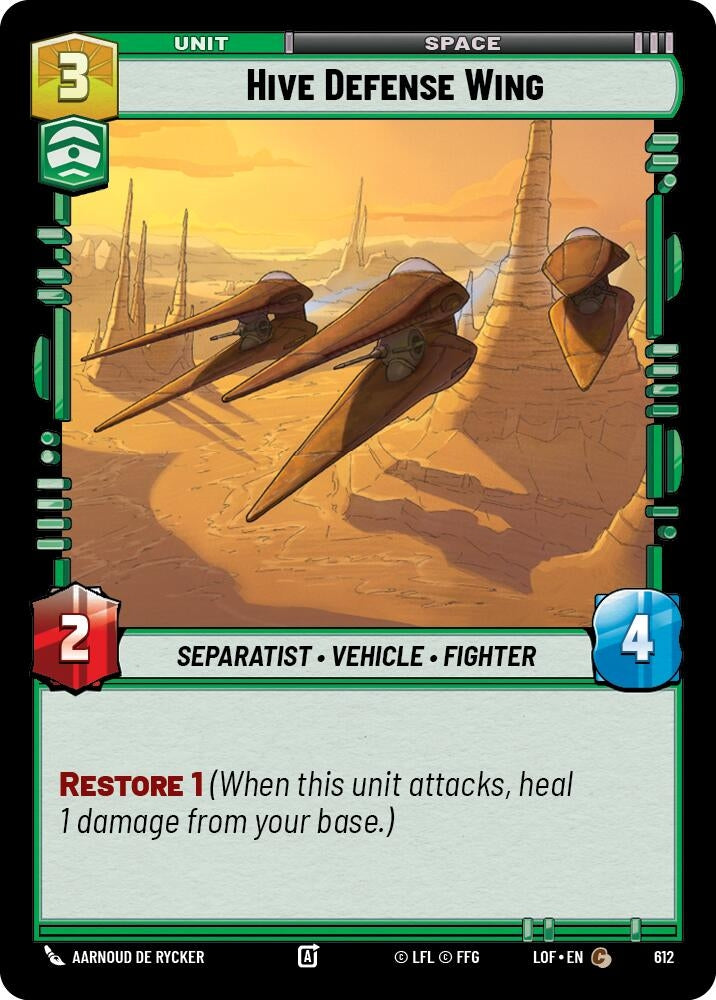 Image for Hive Defense Wing (Foil) - Star Wars: Unlimited
