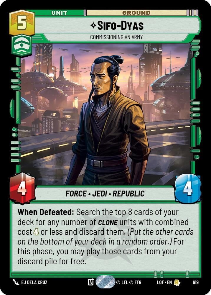 Image for Sifo-Dyas - Commissioning An Army (Foil) - Star Wars: Unlimited