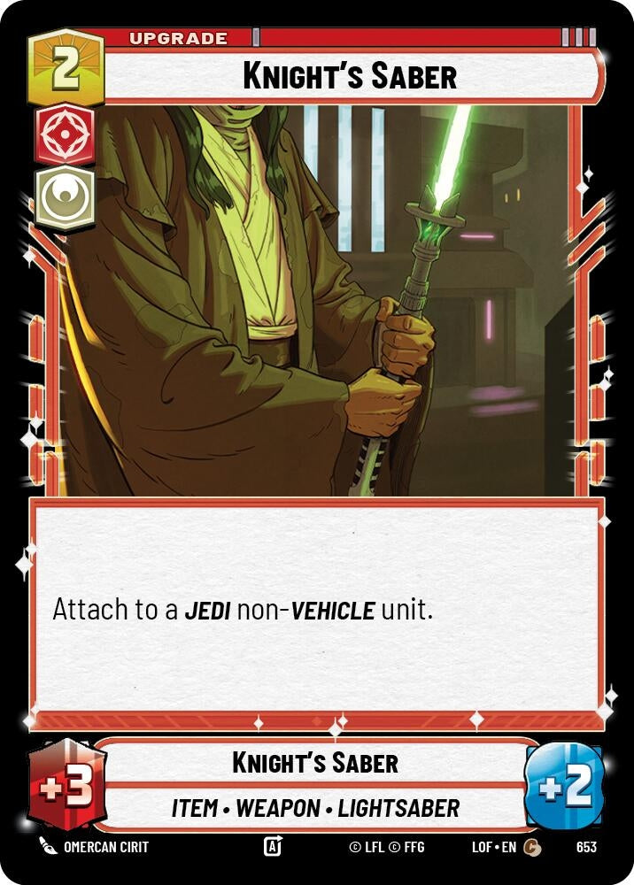 Image for Knight's Saber (Foil) - Star Wars: Unlimited