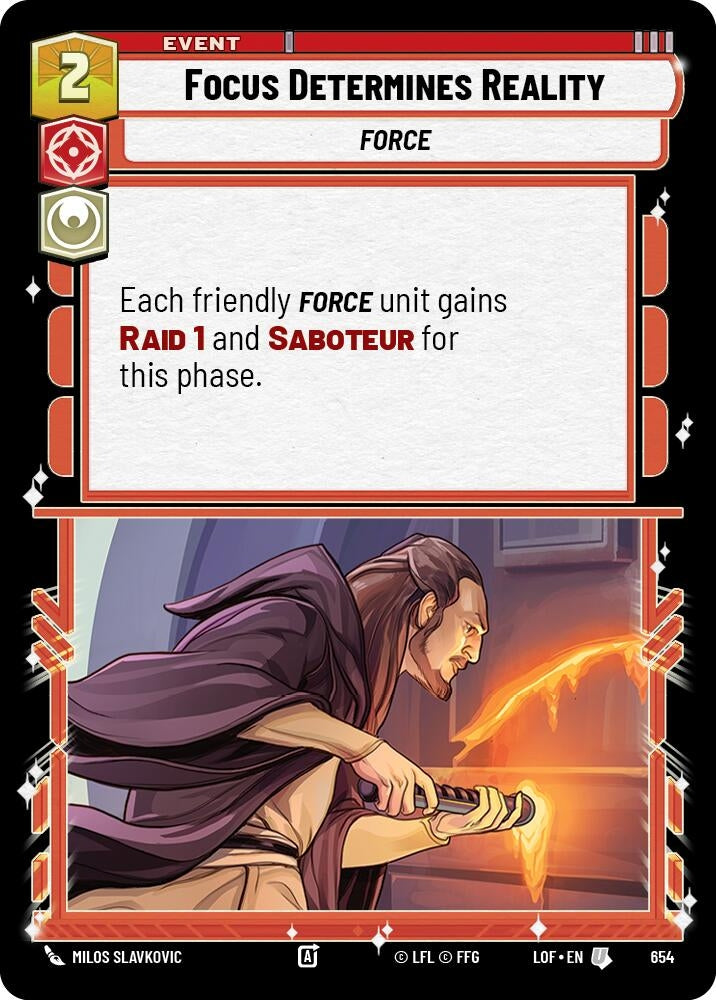 Image for Focus Determines Reality (Foil) - Star Wars: Unlimited