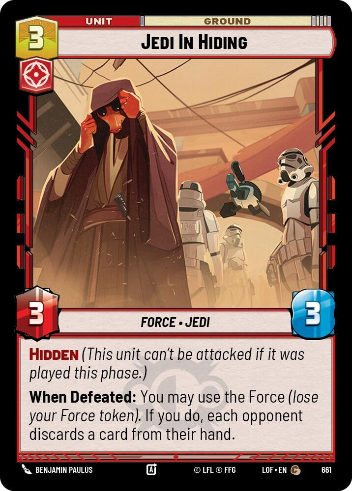 Image for Jedi In Hiding (Foil) - Star Wars: Unlimited