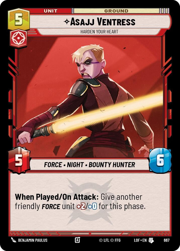 Image for Asajj Ventress - Harden Your Heart (Foil) - Star Wars: Unlimited
