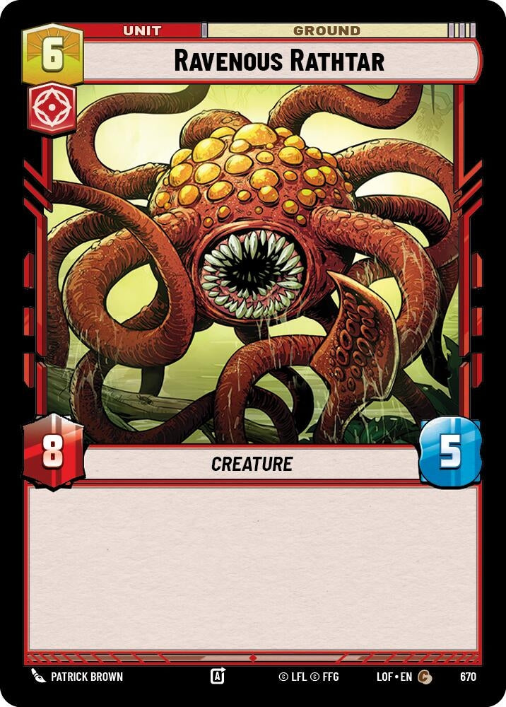 Image for Ravenous Rathtar (Foil) - Star Wars: Unlimited