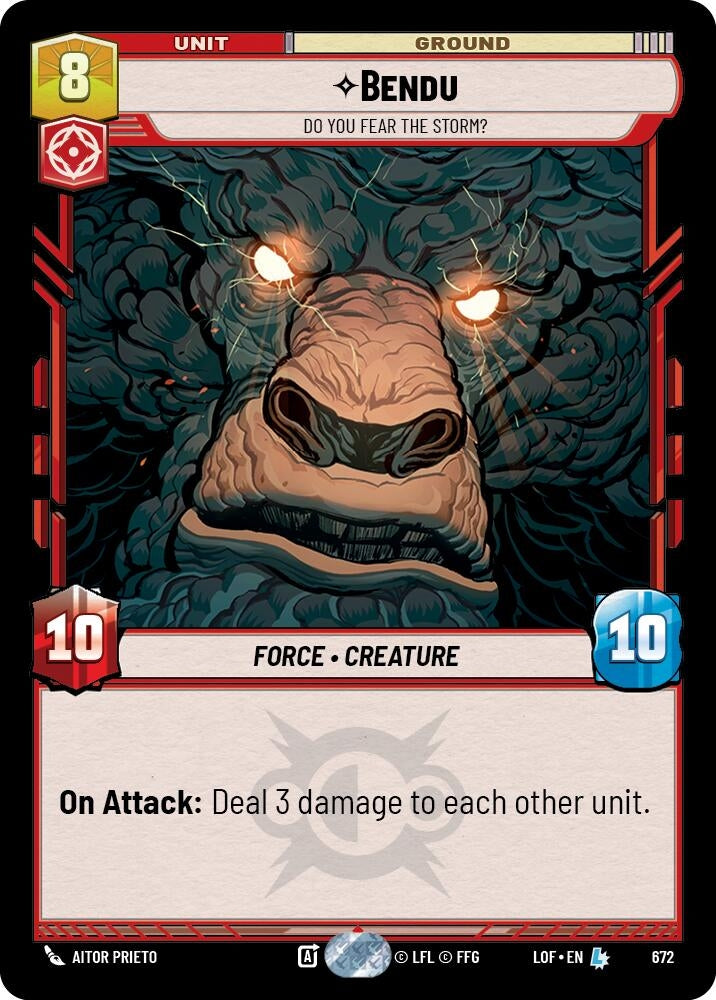 Image for Bendu - Do You Fear the Storm? (Foil) - Star Wars: Unlimited