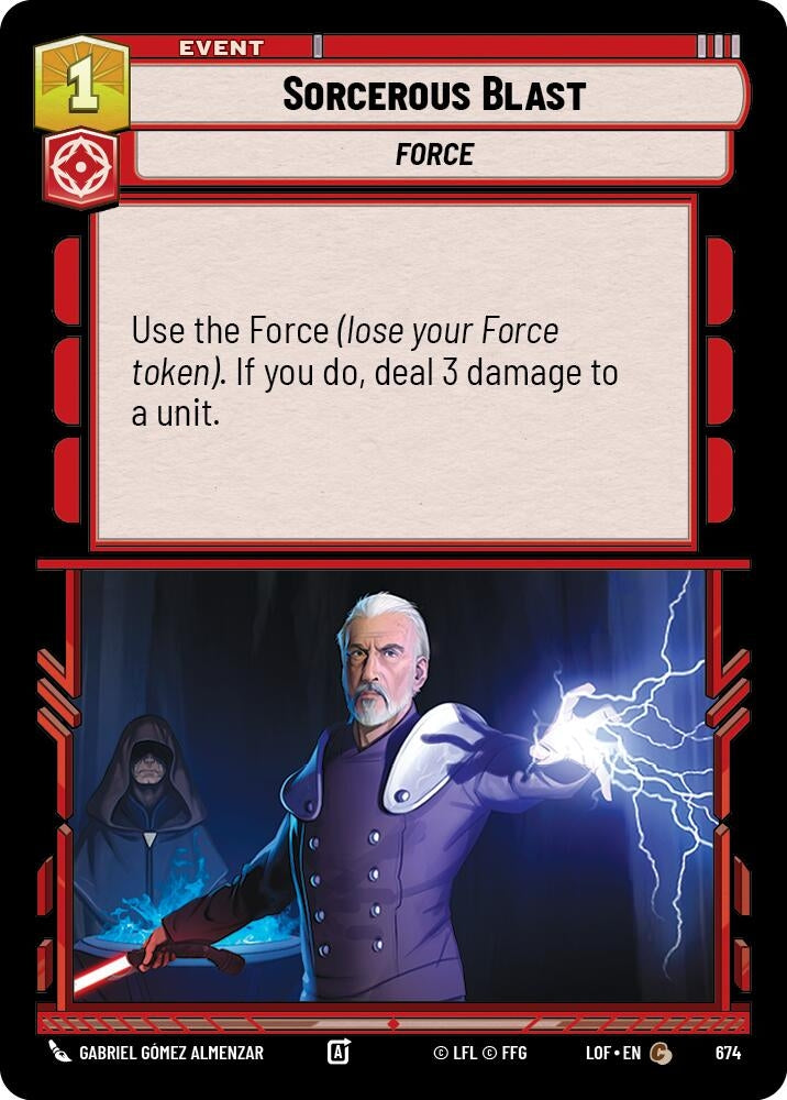 Image for Sorcerous Blast (Foil) - Star Wars: Unlimited