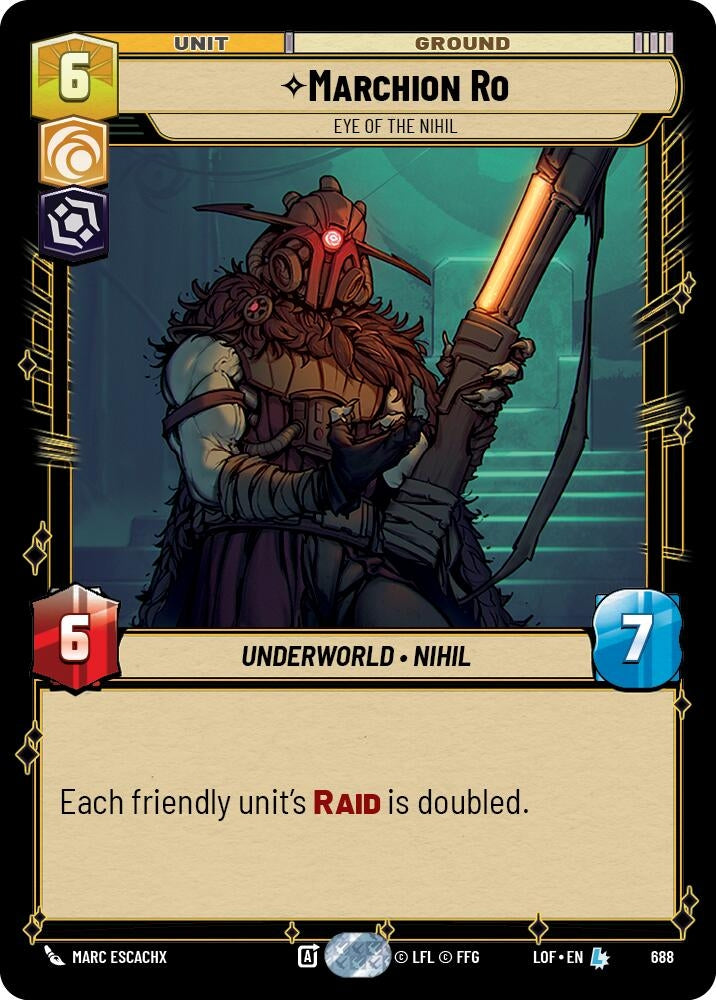 Image for Marchion Ro - Eye of the Nihil (Foil) - Star Wars: Unlimited
