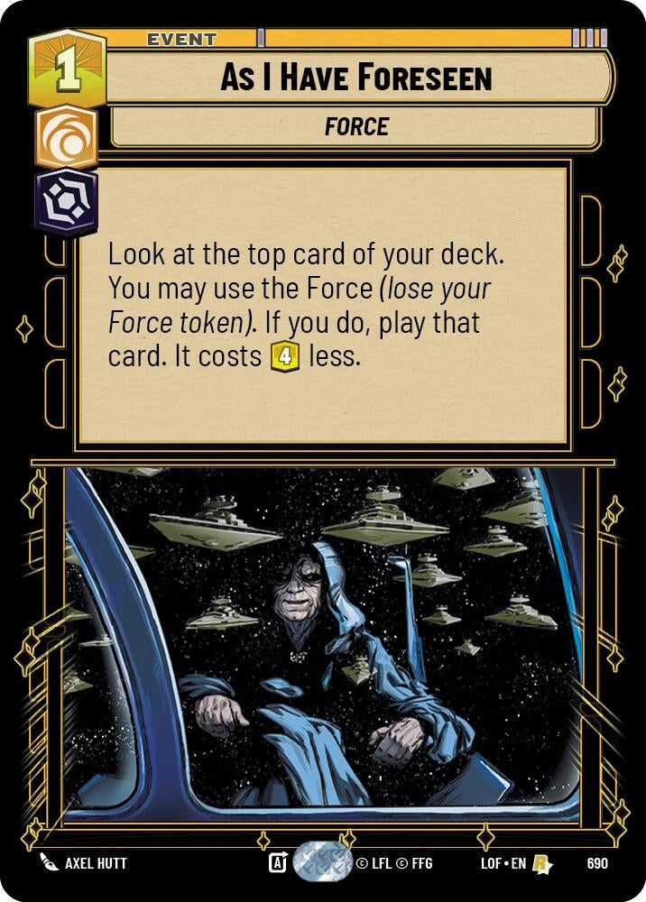 Image for As I Have Foreseen (Foil) - Star Wars: Unlimited