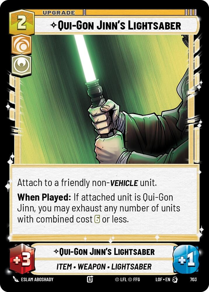 Image for Qui-Gon Jinn's Lightsaber (Foil) - Star Wars: Unlimited