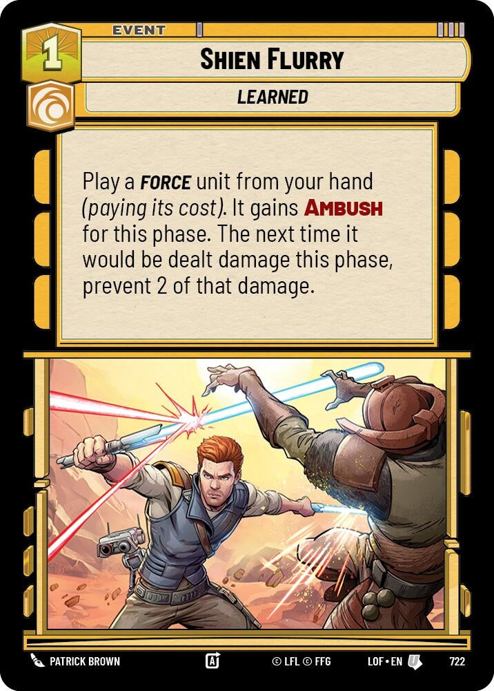 Image for Shien Flurry (Foil) - Star Wars: Unlimited