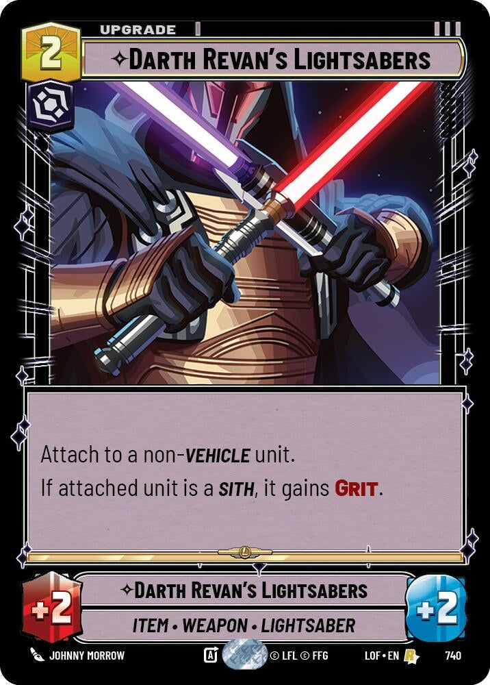 Image for Darth Revan's Lightsabers (Foil) - Star Wars: Unlimited