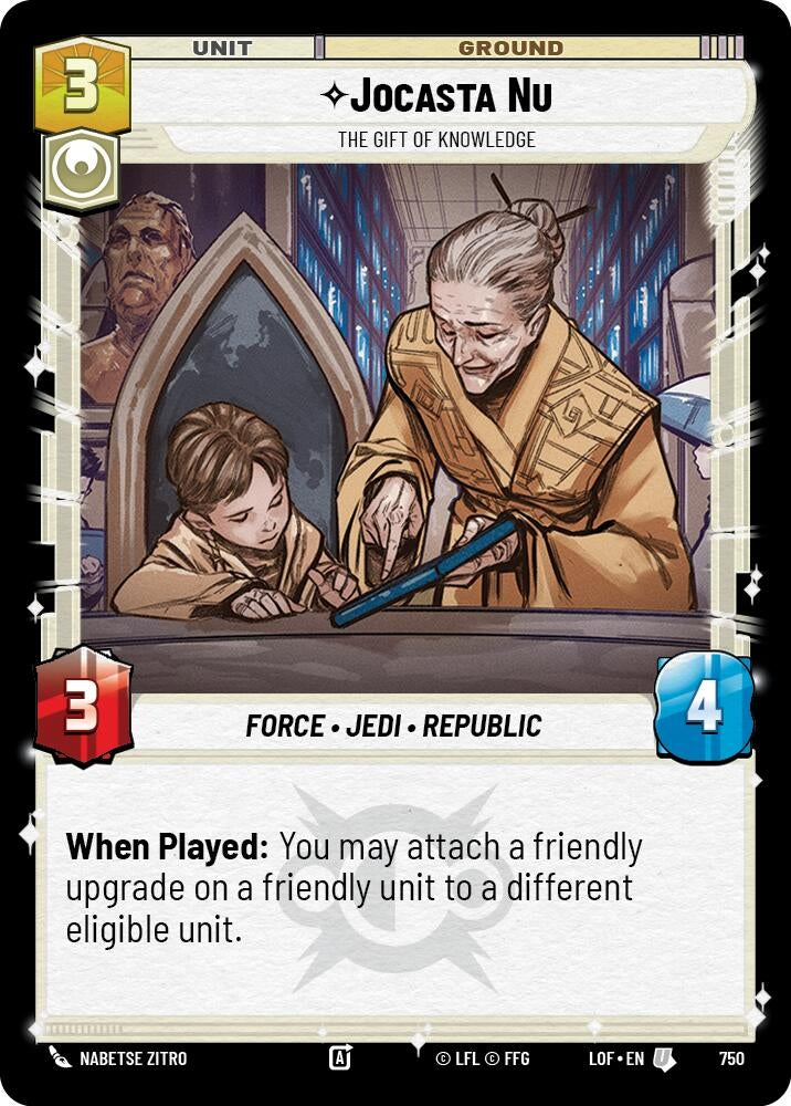 Image for Jocasta Nu - The Gift of Knowledge (Foil) - Star Wars: Unlimited