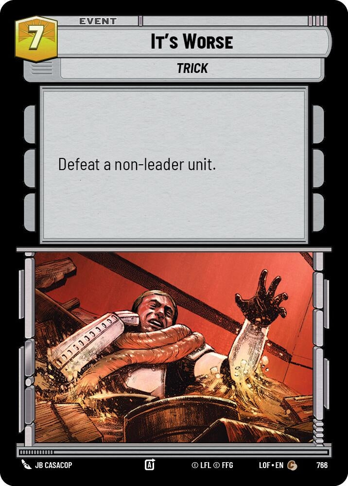 Image for It's Worse (Foil) - Star Wars: Unlimited