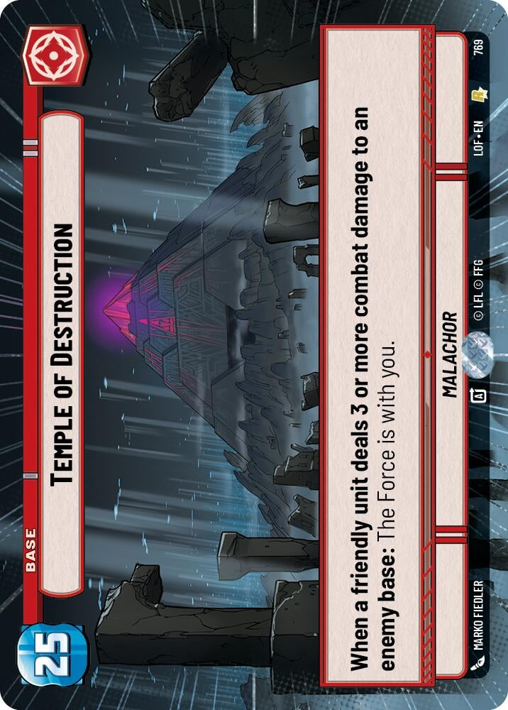Image for Temple of Destruction (Hyperspace Foil) - Star Wars: Unlimited