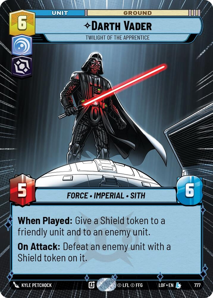 Image for Darth Vader - Twilight of the Apprentice (Hyperspace Foil) - Star Wars: Unlimited