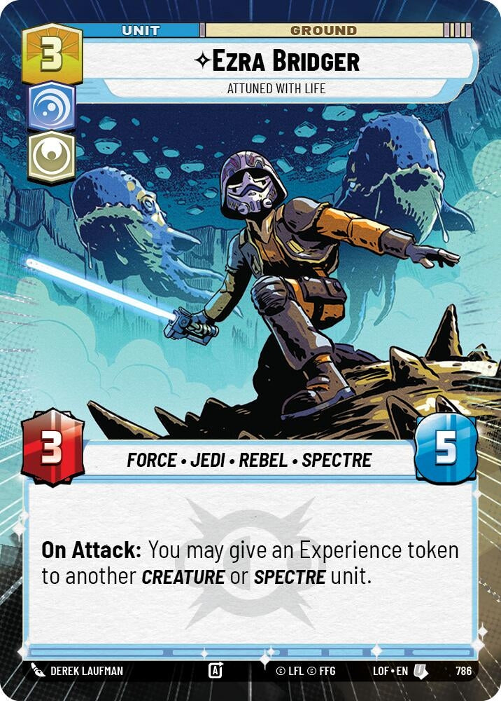 Image for Ezra Bridger - Attuned With Life (Hyperspace Foil) - Star Wars: Unlimited