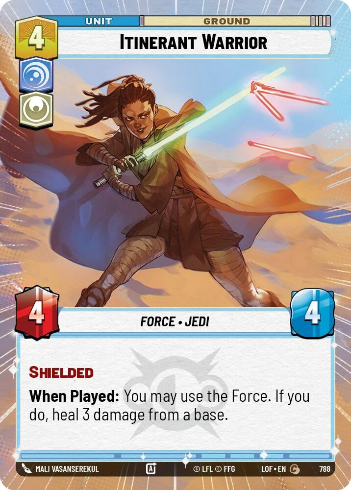 Image for Itinerant Warrior (Hyperspace Foil) - Star Wars: Unlimited