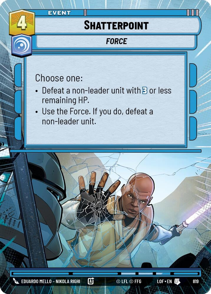 Image for Shatterpoint (Hyperspace Foil) - Star Wars: Unlimited