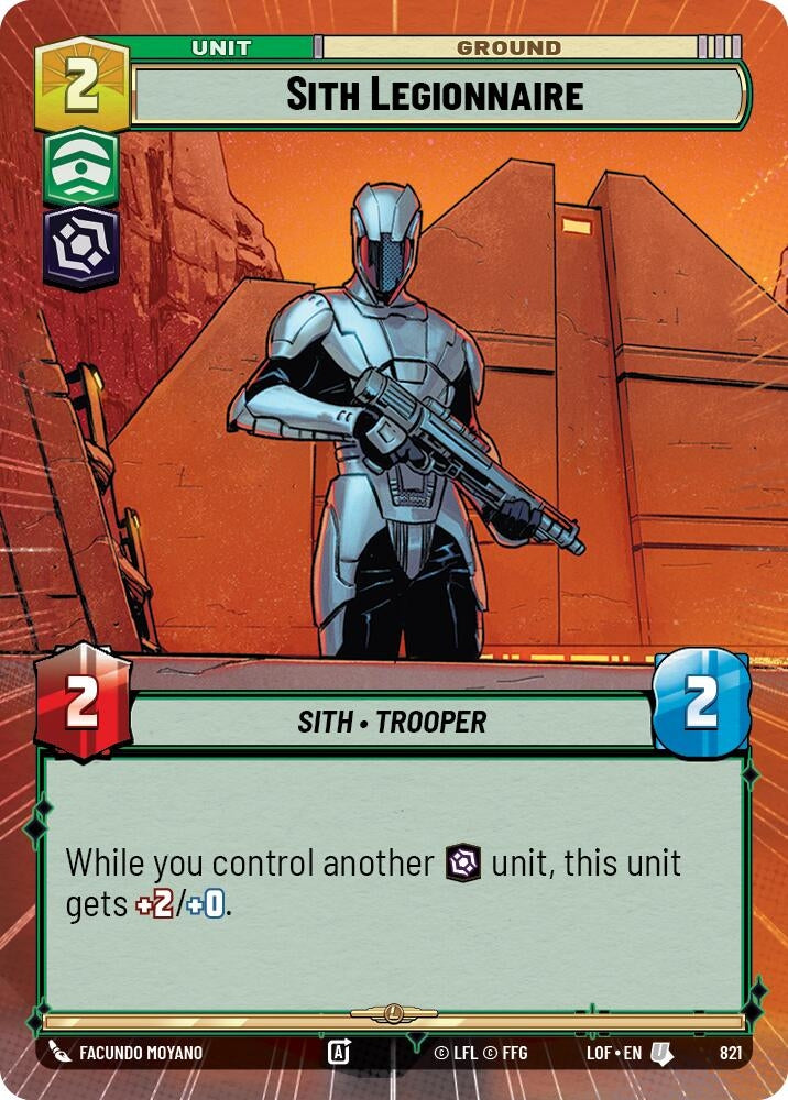 Image for Sith Legionnaire (Hyperspace Foil) - Star Wars: Unlimited