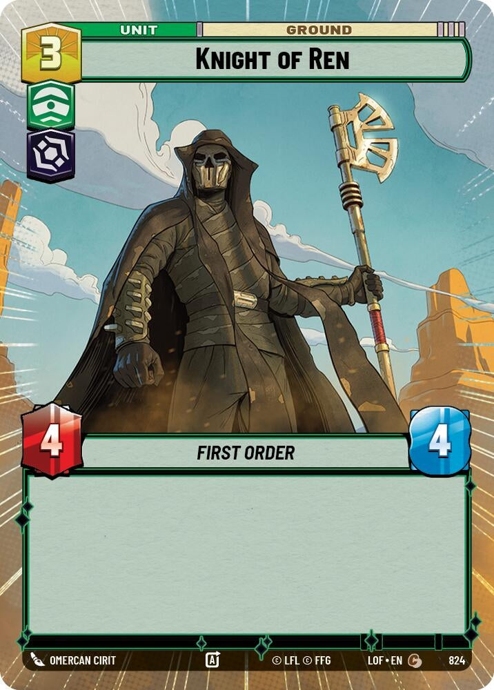 Image for Knight of Ren (Hyperspace Foil) - Star Wars: Unlimited