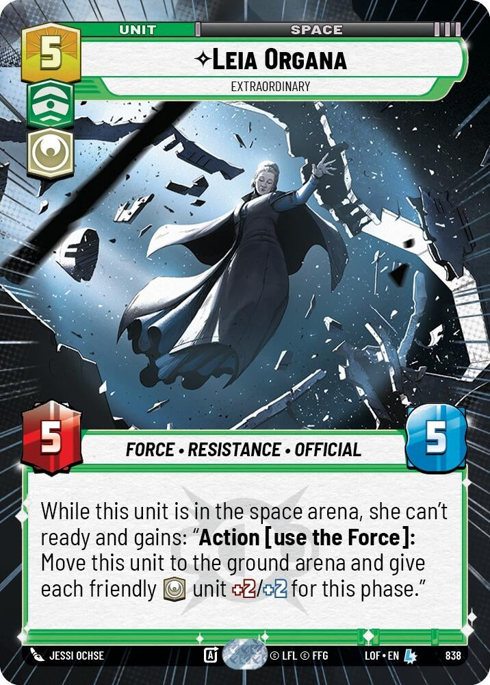 Image for Leia Organa - Extraordinary (Hyperspace Foil) - Star Wars: Unlimited