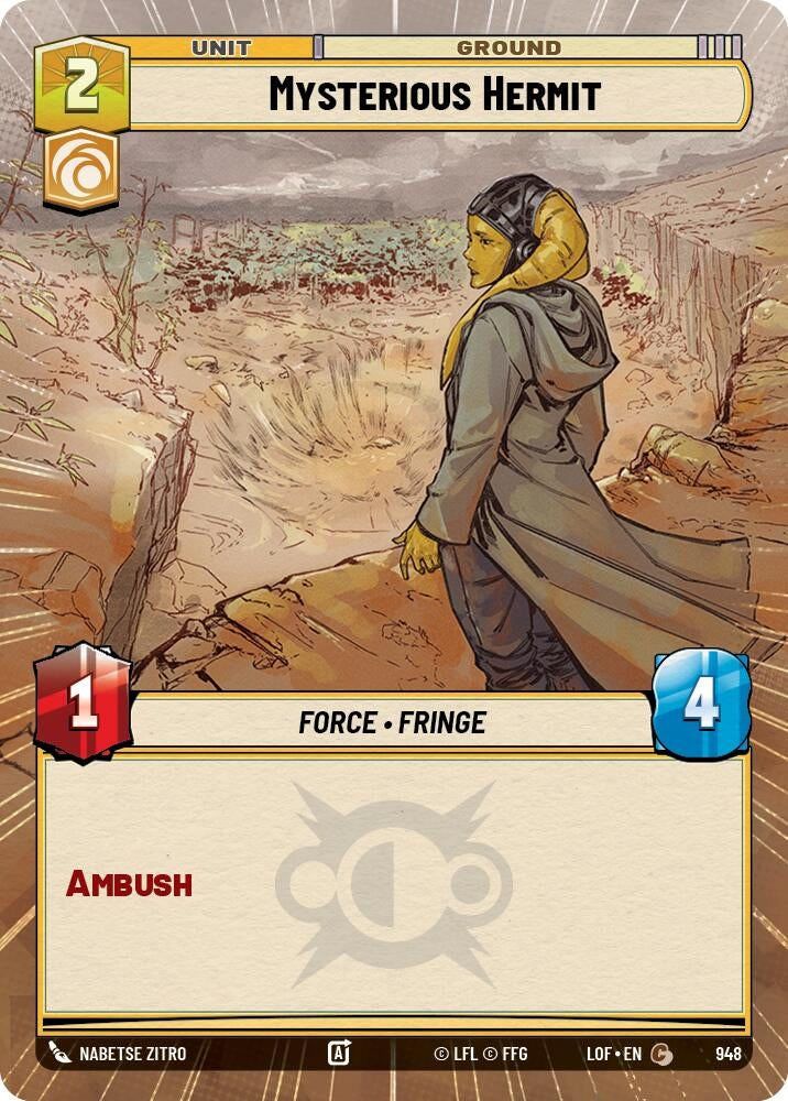 Image for Mysterious Hermit (Hyperspace Foil) - Star Wars: Unlimited