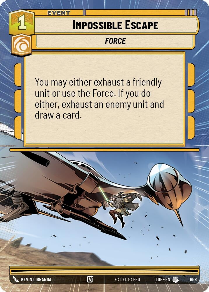 Image for Impossible Escape (Hyperspace Foil) - Star Wars: Unlimited