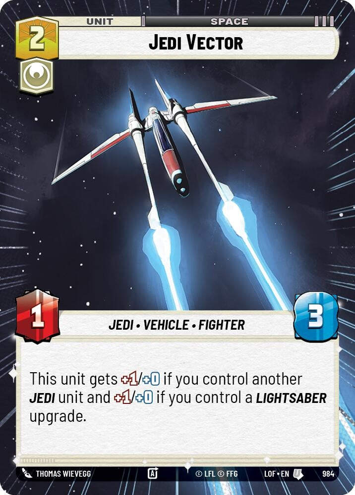Image for Jedi Vector (Hyperspace Foil) - Star Wars: Unlimited