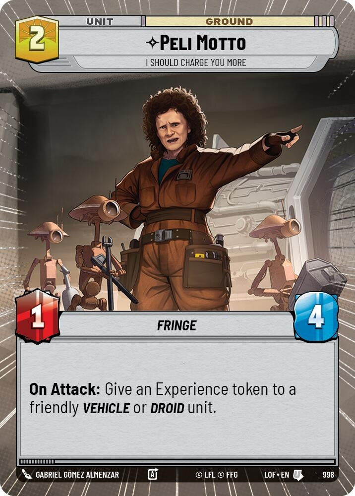 Image for Peli Motto - I Should Charge You More (Hyperspace Foil) - Star Wars: Unlimited