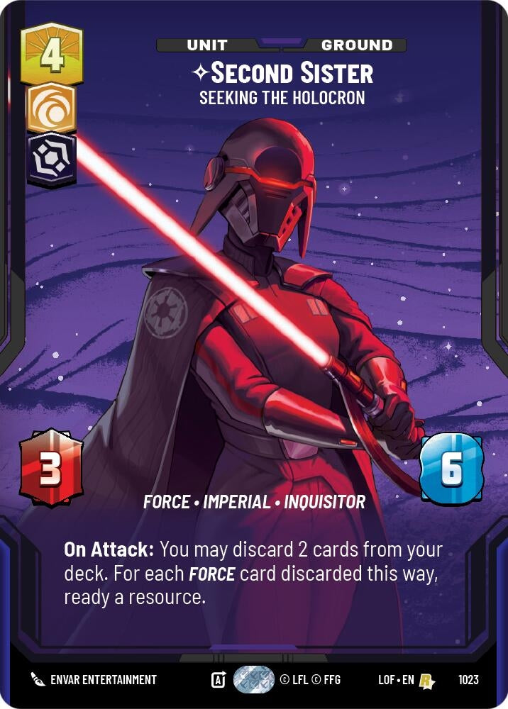 Image for Second Sister - Seeking the Holocron (Prestige) - Star Wars: Unlimited