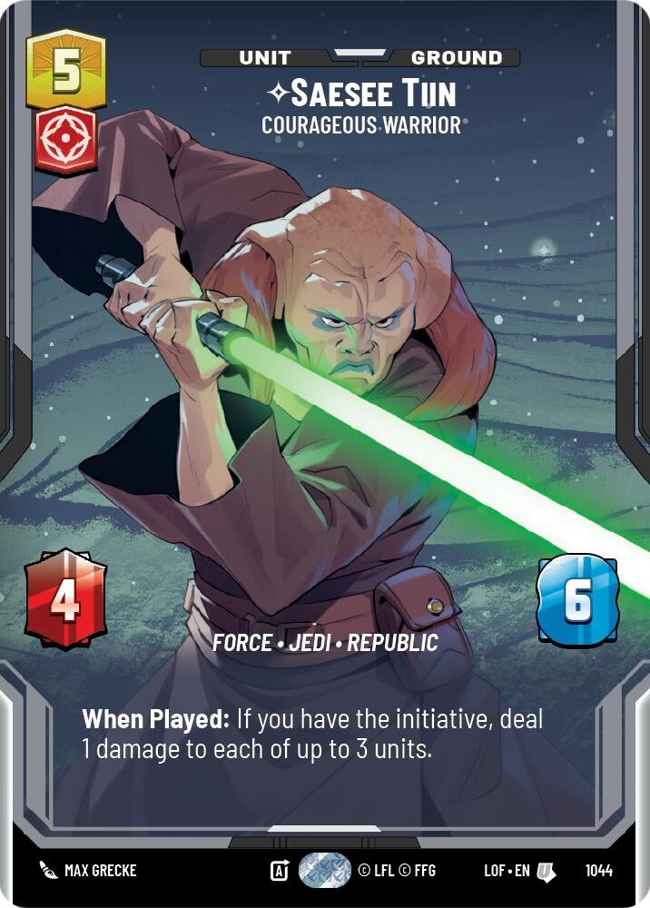 Image for Saesee Tiin - Courageous Warrior (Prestige) - Star Wars: Unlimited