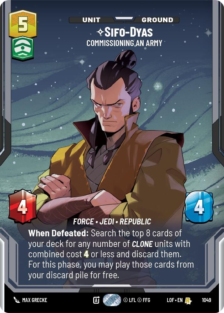 Image for Sifo-Dyas - Commissioning An Army (Prestige) - Star Wars: Unlimited
