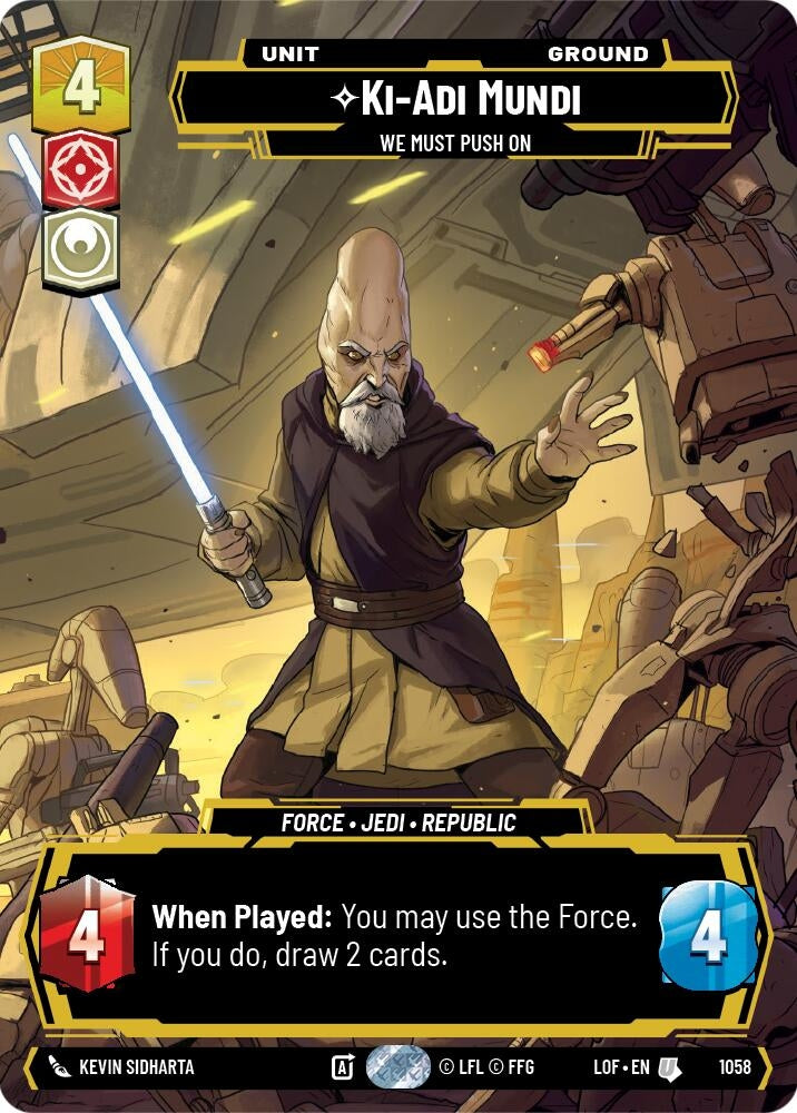 Image for Ki-Adi-Mundi - We Must Push On (Prestige) - Star Wars: Unlimited