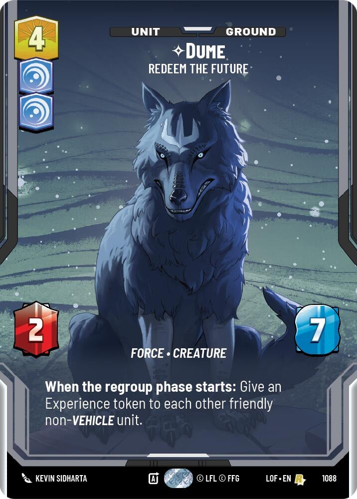 Image for Dume - Redeem the Future (Prestige Foil) - Star Wars: Unlimited