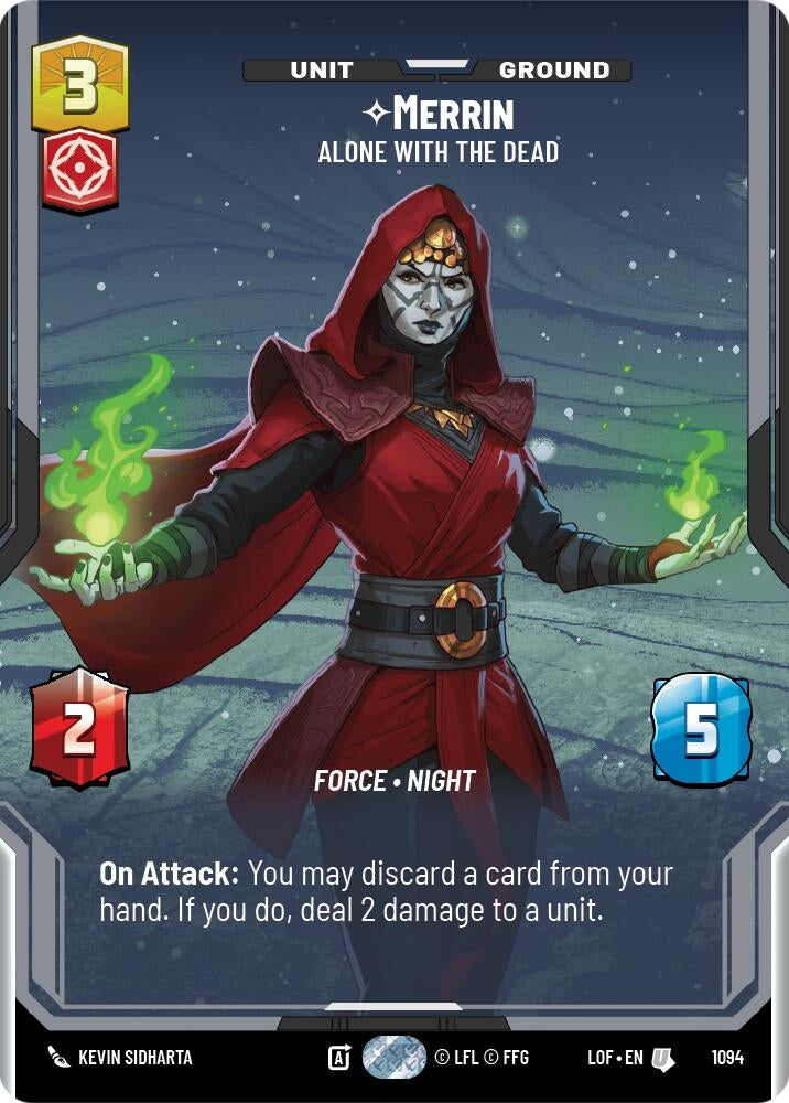 Image for Merrin - Alone with the Dead (Prestige Foil) - Star Wars: Unlimited