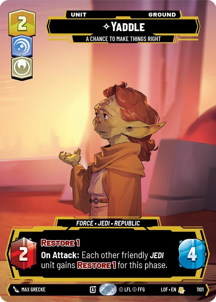 Image for Yaddle - A Chance To Make Things Right (Prestige Foil) - Star Wars: Unlimited