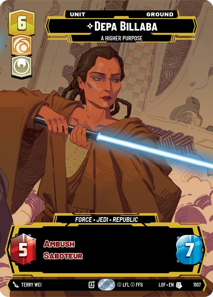 Image for Depa Billaba - A Higher Purpose (Prestige Foil) - Star Wars: Unlimited