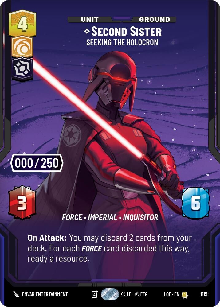 Image for Second Sister - Seeking the Holocron (Serialized) - Star Wars: Unlimited