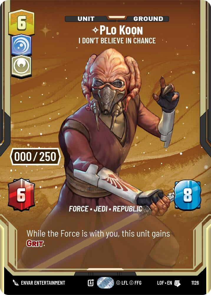 Image for Plo Koon - I Don't Believe in Chance (Serialized) - Star Wars: Unlimited