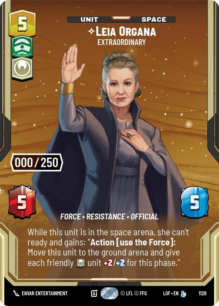 Image for Leia Organa - Extraordinary (Serialized) - Star Wars: Unlimited